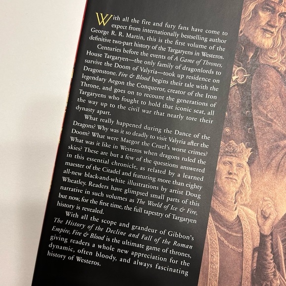 FIRE & BLOOD by George R.R. Martin 📚 Game of Thrones Hardcover Book Brand New - Picture 7 of 10
